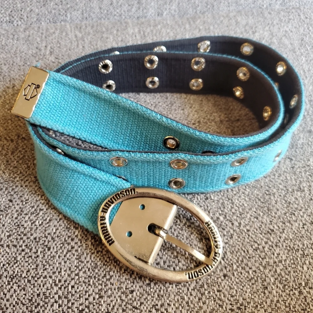 Vintage Harley Davidson Grommet Belt UNISEX